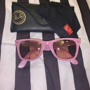 Matte Pink Ray Bans